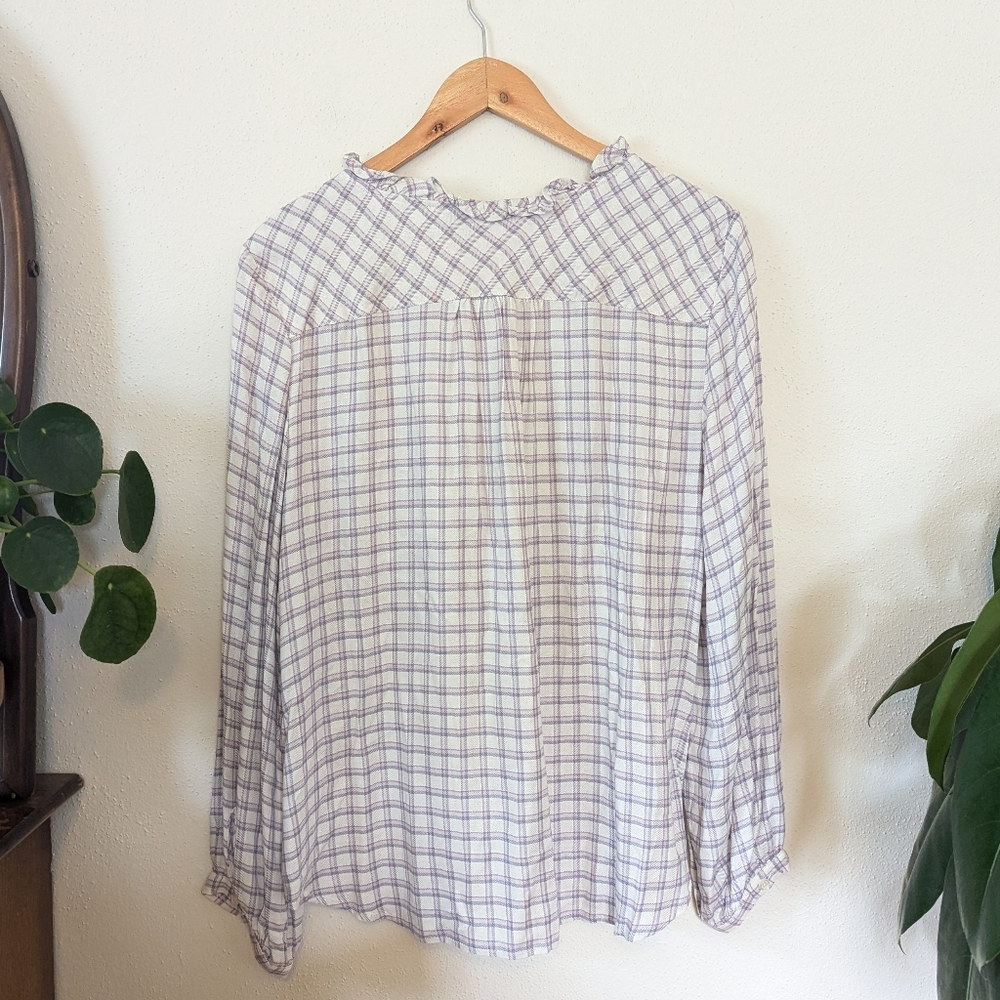 Talbots | Petite | Ruffle Detail Blouse - Picture 6 of 10